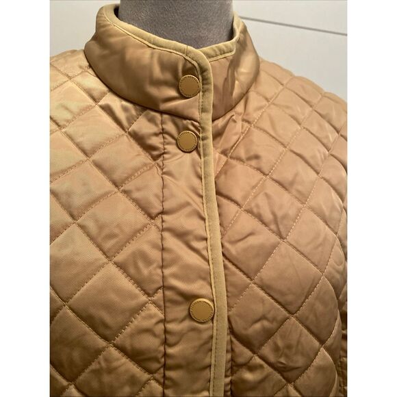 Rebecca Minkoff Tan Diamond Quilted Short Jacket, M, NWT $228.00 - Picture 4 of 10